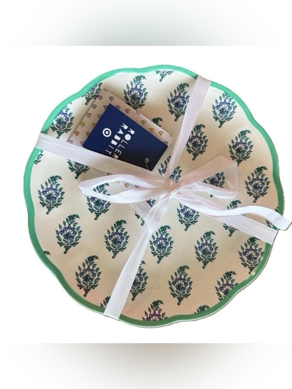 Roller Rabbit 9” melamine salad plates- set of 4
